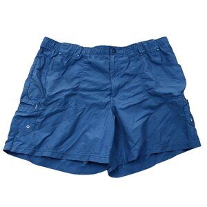 Columbia Womens Cargo Shorts Size XL Outdoors Lightweight Casual Blue Classic